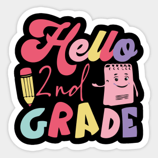 2nd Grade Second Happy First Day of School Sticker